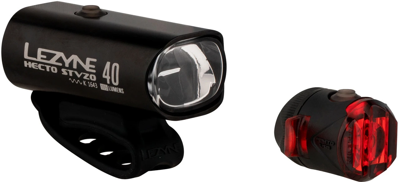 Lezyne Hecto Drive 40 Frontlicht + Femto Rücklicht Beleuchtungsset Mit StVZO 4 Lezyne Hecto Drive 40 Frontlicht + Femto Rücklicht Beleuchtungsset Mit StVZO – Bild 2