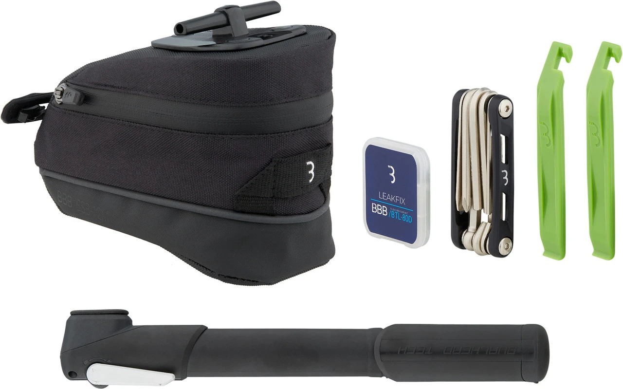 BBB CombiSet StorePack BSB-57 Satteltasche + Werkzeugset 3 BBB CombiSet StorePack BSB-57 Satteltasche + Werkzeugset